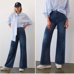 Anthropologie Pilcro the annie wide leg jeans size 27